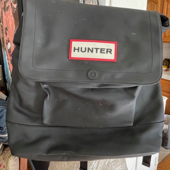 Limited Edition "HUNTER for Target" Black Backpack w/ Red Interior! A few flaws - Picture 1 of 14